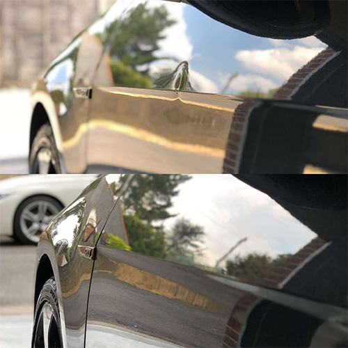 paintless dent repir image before and after
